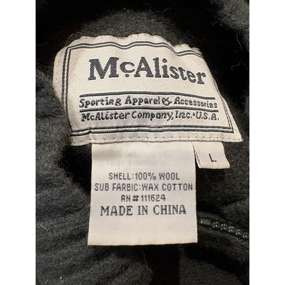 Original McAlister Hunting Waxed Cotton Upper Duration Wool Sweater Mens Large - Picture 10 of 10